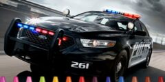 Police Cars Coloring