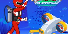 Save Power Rangers From Ocean Zombies – Pin Pull