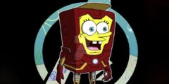 spongebob iron man