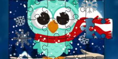 Winter Snowy Owls Jigsaw